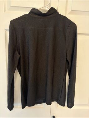 Ann Taylor Men's Black Metallic Turtleneck Sweater